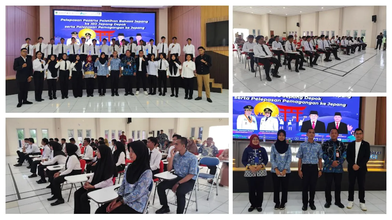 iso jepang lepas peserta - ISO Jepang Lepas Peserta Banprog Kabupaten Tangerang untuk Ikuti Pelatihan Bahasa Jepang