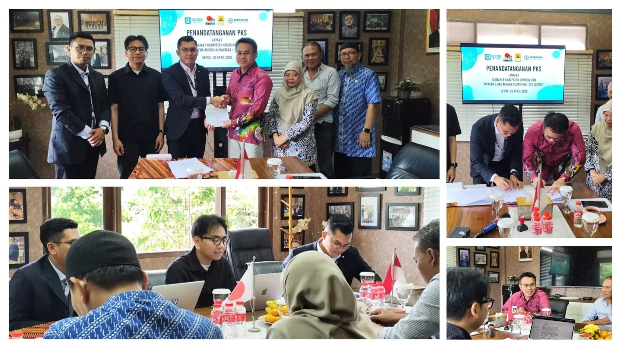 disnaker cirebon iso jepang - Disnaker Cirebon dan ISO Jepang Teken PKS, 75 Peserta Terima Banprog untuk Kerja ke Jepang
